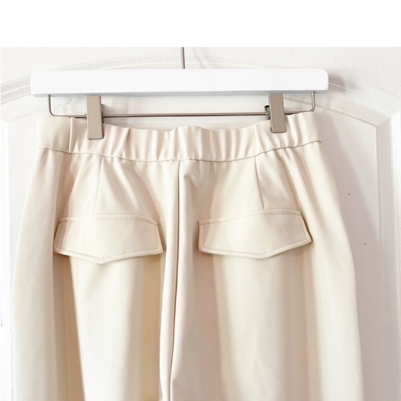 ZARA Power Stretch Cream Utility Jogger Pants - Picture 7 of 12